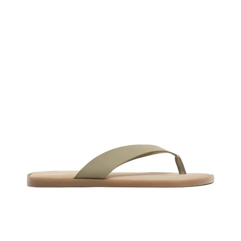 ZARA Abrasion-Resistant Flip Flops Men's Green-1