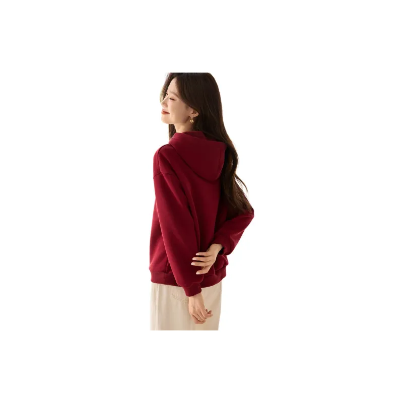Mo Han Yi Mei Sweatshirt Women's Ambient Red-1