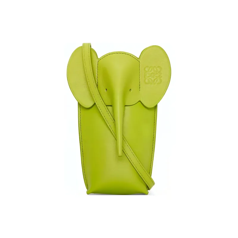 LOEWE Cow Leather Handheld Shoulder Bag Crossbody Bag Women's Grass Green-0