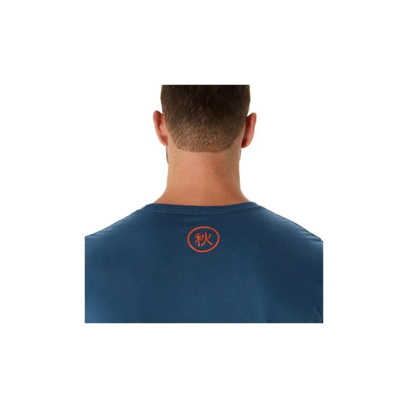 Asics UNISEX LONG SLEEVE AUTUMN OF SPORT TEE T-Shirt Unisex Vintage Indigo-5