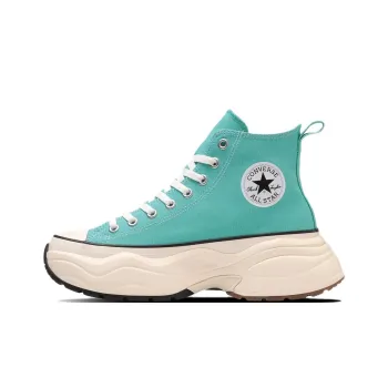 Converse All Star Anti Slip Wear Resistant High Top Canvas Shoes Unisex Blue Green