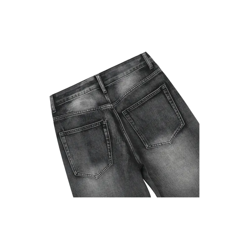 Voguo Relay Bootcut Jeans Unisex Black Gray-5