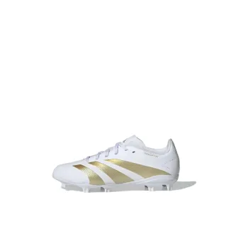 Adidas PREDATOR LEAGUE Anti Slip Wear Resistant Low Top Kids' Soccer Shoes White Gold Kids'