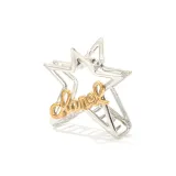Urban-Chic Style Five-Pointed Star Claw Clip[Bright Silver]