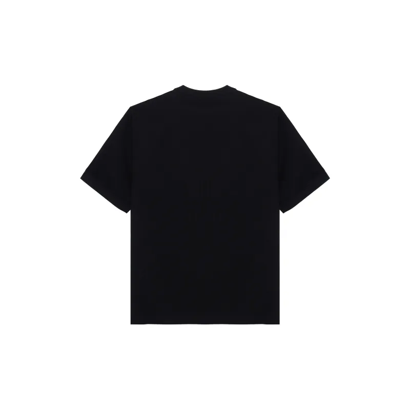 Burberry Stripe Trim Pocket Cotton T shirt-1