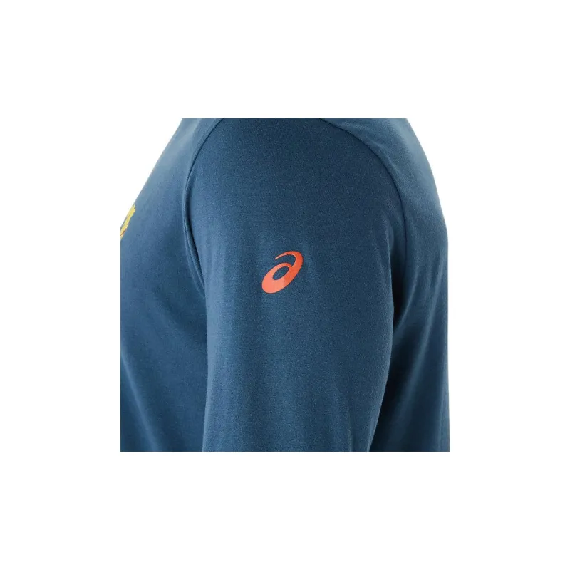 Asics UNISEX LONG SLEEVE AUTUMN OF SPORT TEE T-Shirt Unisex Vintage Indigo-6