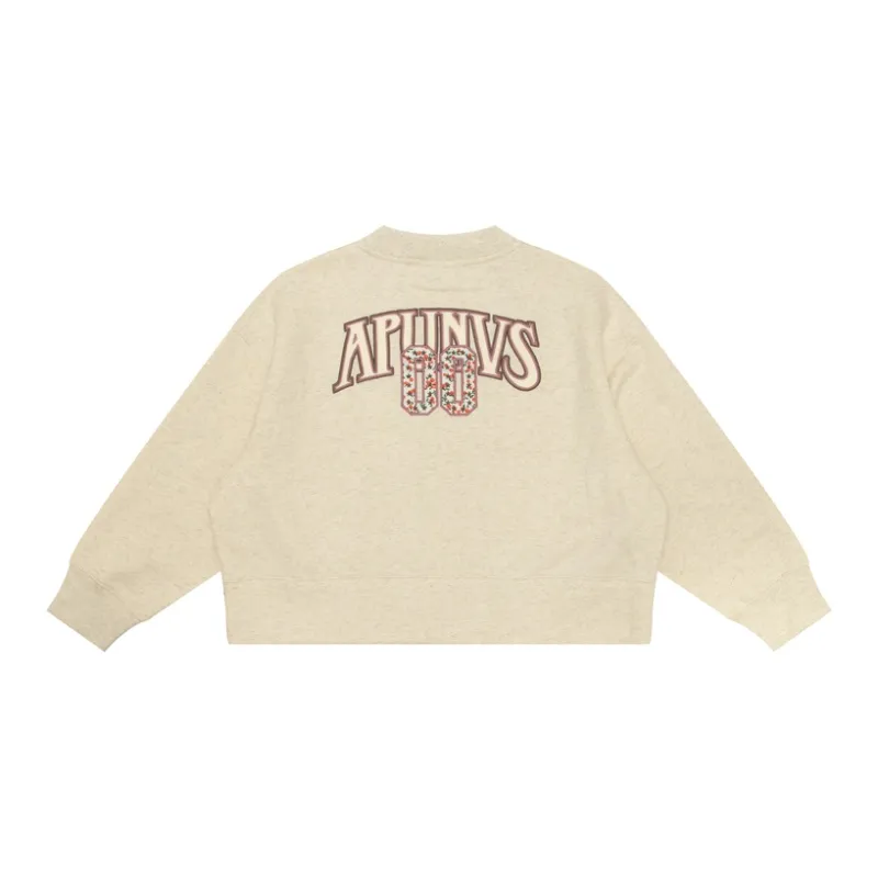 Aape Moonface Logo Cropped Cardigan-1