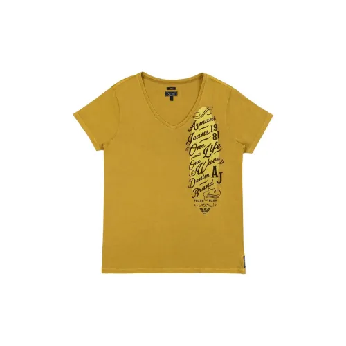 ARMANI JEANS T-Shirts Men Yellow