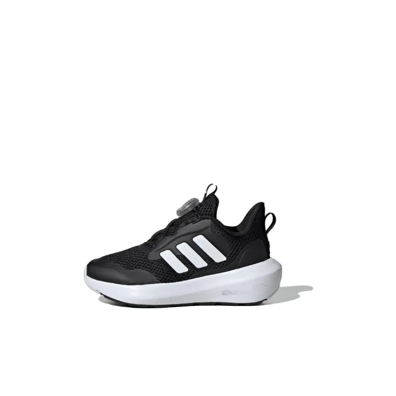 Adidas FORTARUN 3.0 Abrasion Resistant Low Top Kids Lifestyle Shoes Black White Kids'-0