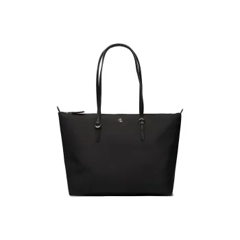 Polo Ralph Lauren Fabric Tote Bag, Shopping Bag, Shoulder Bag, Handbag Women's Black