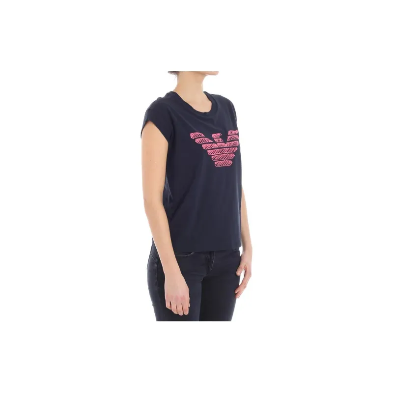 EMPORIO ARMANI SS23 Regular T Shirt Women's Blue-3