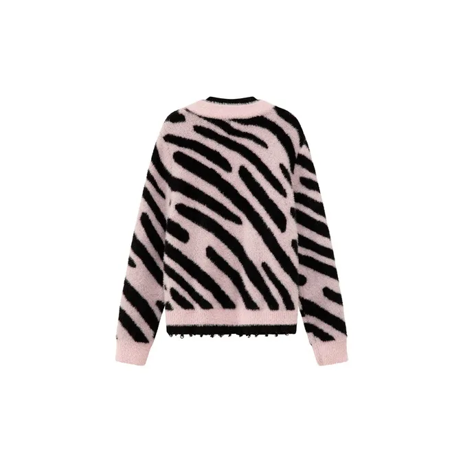 CHUU Knitwear Women's Pink Zebra-1