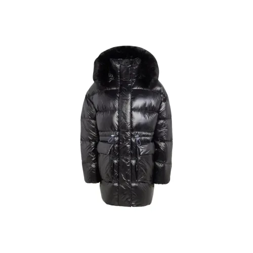 Adidas Originals PUFFED LONG FUR Down Jackets Women's Black