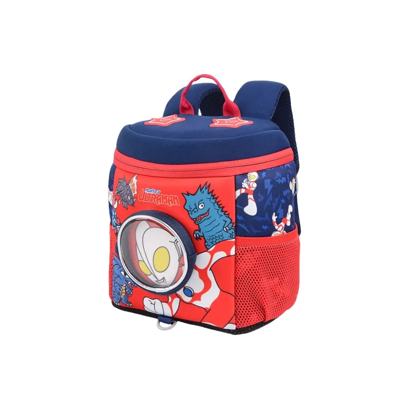YOME Ultraman Neoprene Fabric With Migration Strap Bucket Styling Backpack Small Size Kids' Royal Blue/Red-5