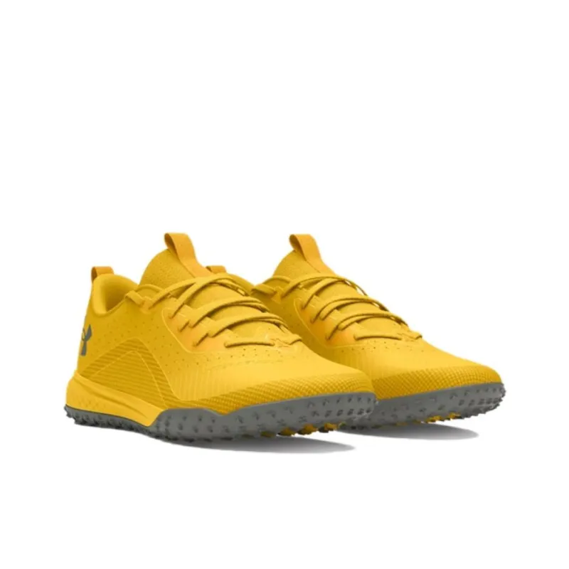 Under Armour Shadow 2 Anti Slip Wear Resistant Soccer Shoes Unisex Earth Yellow-2