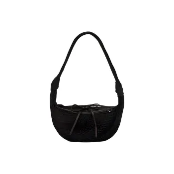 Lemaire Polyester Croissant Bag, Crossbody Bag, Shoulder Bag Women's Black
