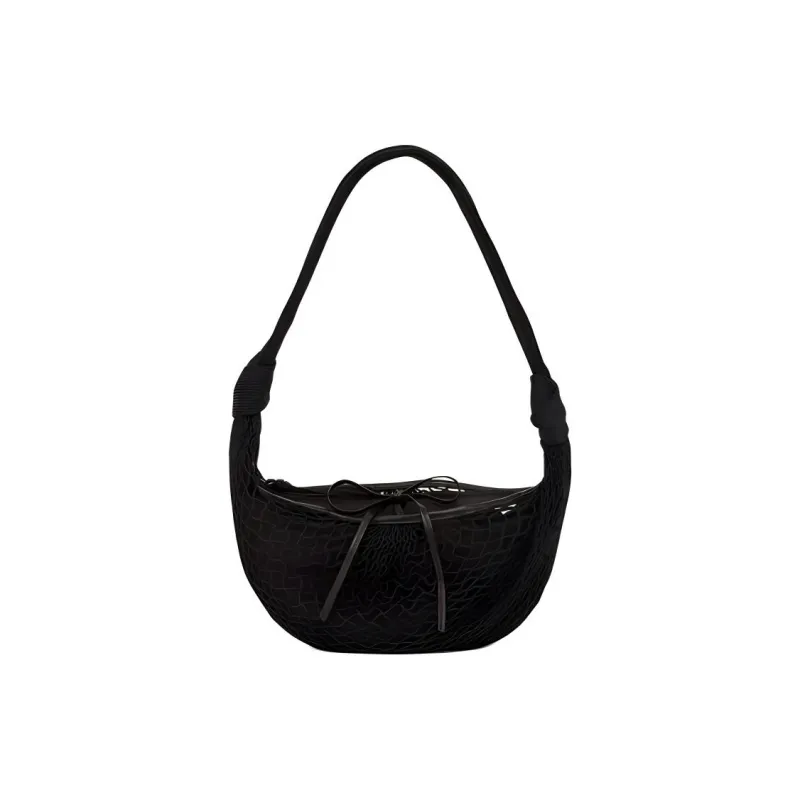 Lemaire Polyester Croissant Bag, Crossbody Bag, Shoulder Bag Women's Black-0