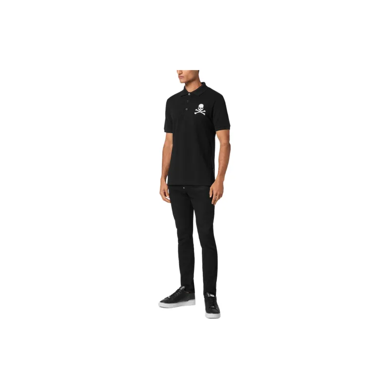PHILIPP PLEIN Short Sleeve Polo Shirt-1