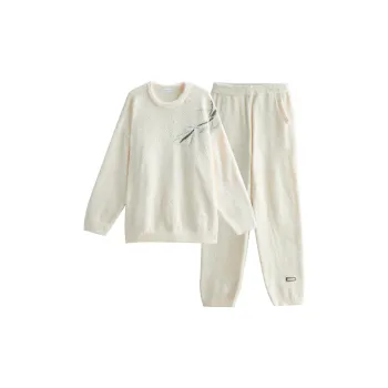Same Language Pajama Set Women's Orange White