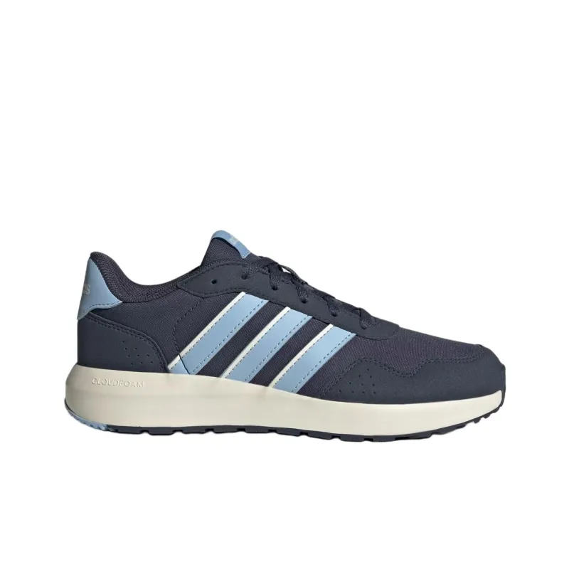 Adidas Run 60s Anti Slip Wear Resistant Low Top Kids' Running Shoes Blue Teenagers-1