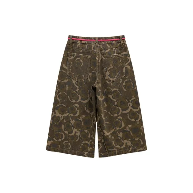CHUU Jeans Women's Coffee Camouflage-1