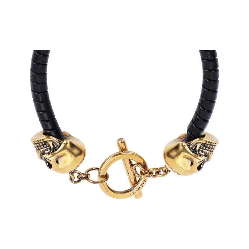 Alexander McQueen T Bar Skull Bracelet-1