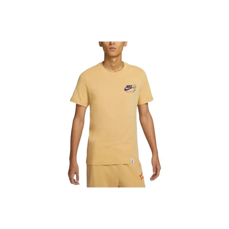 Nike T Shirts Men Yellow-2