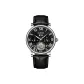 White Case Black Dial Black Leather