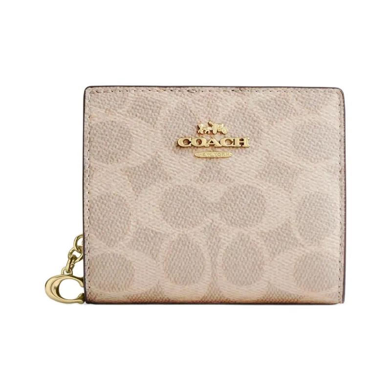COACH Coated Canvas Wallet Mini Women's Sand-0