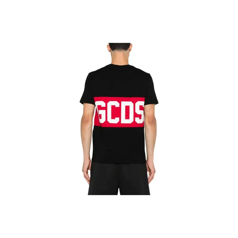 GCDS Band Logo Crew Neck T Shirt-2