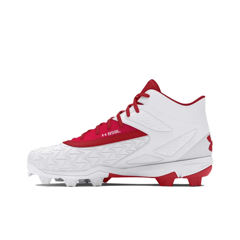 Under Armour Leadoff Slip Resistant High Top Training Shoes Men's White-2