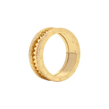 BVLGARI B.Zero1 Series Karat Gold Rings Unisex Gold