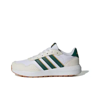 Adidas Slip-Resistant Kids Lifestyle Shoes White Green Gold Teenagers