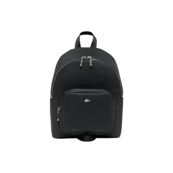 LACOSTE Synthetic Leather Backpack Women's Black