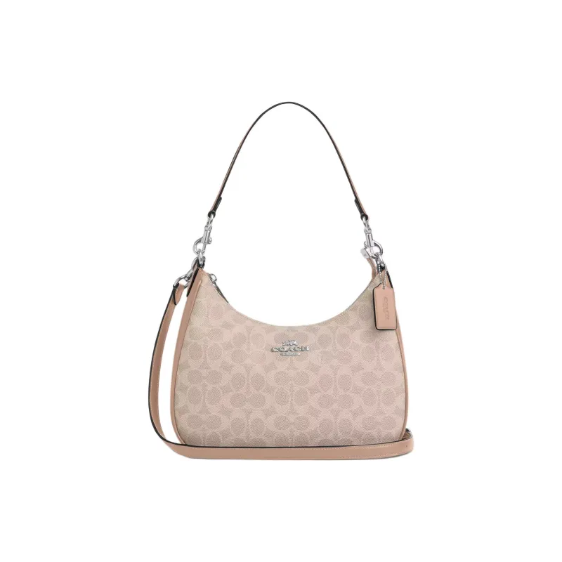 COACH Teri Coated Canvas Portable Crossbody Bag, Shoulder Bag Tubas Women's Sand-0
