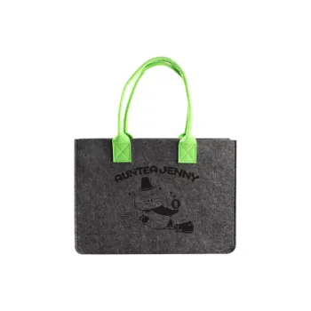 AUNTEA JENNY Felt Cloth Handbag Regular Unisex Multicolor