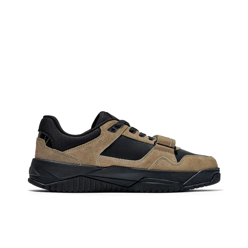 Kappa Anti-Slip Wear-Resistant Low-Top Skateboard Shoes Unisex Rusty Brown-1