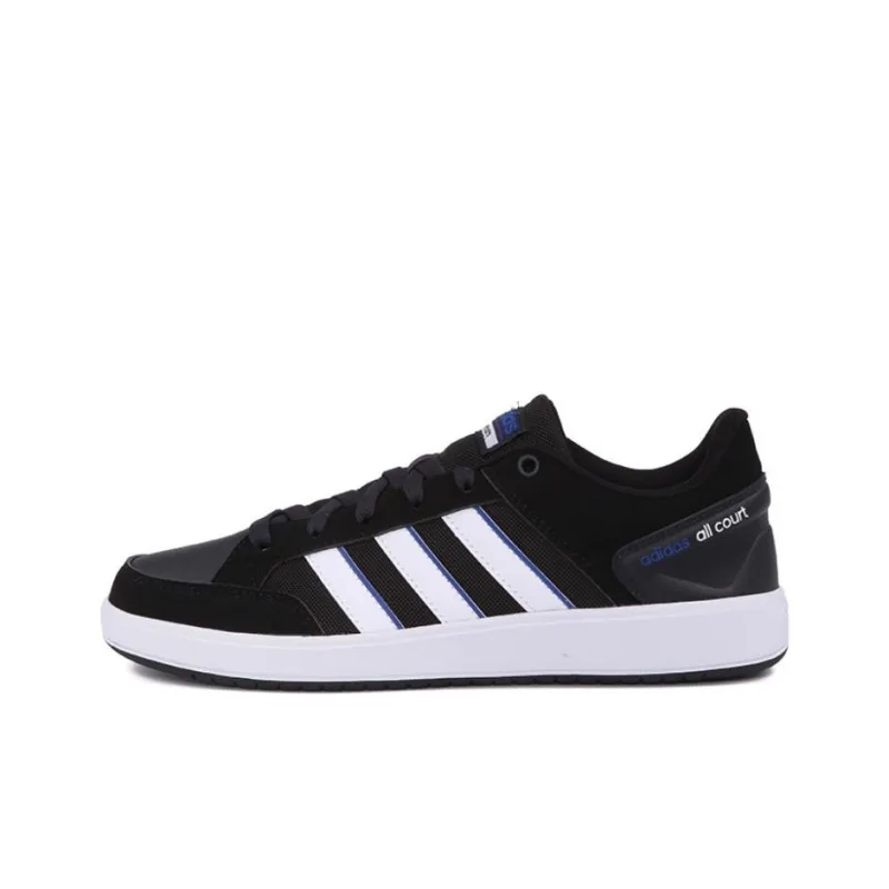 Adidas Cloudfoam All Court Anti Slip Wear Resistant Low Top Tennis Shoes Men's Black-0