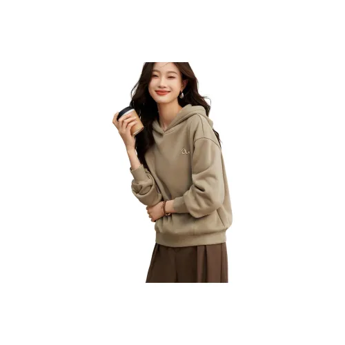 Mo Han Yi Mei Sweatshirts Women's Apricot Coffee