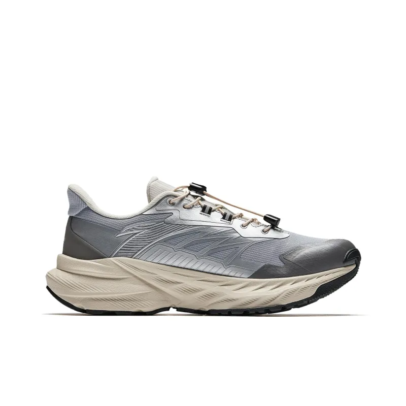 Anta Explore The Wilderness Cushioned Slip-Resistant Low-Top Trail Running Running Shoes Men's White Gray-1