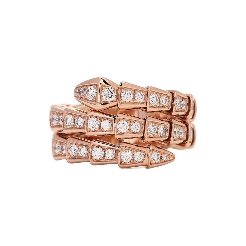 BVLGARI 18K Rose Gold Rings Women's Rose Gold-1