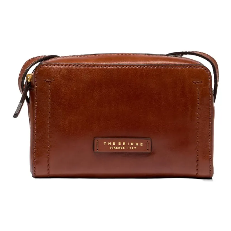 THE BRIDGE Leather Camera Bag Shoulder Bag Crossbody Bag Women's Brown-0