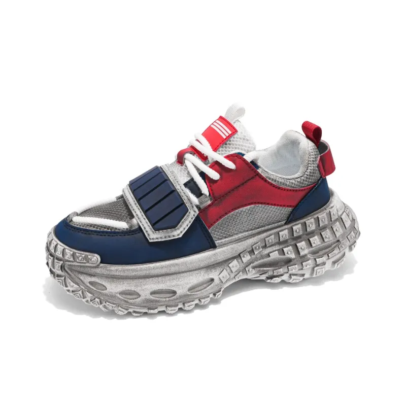 DM Trendy Versatile Minimalist Style Low Top Chunky Sneakers Men's-7