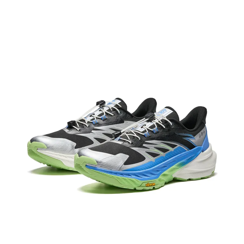 Anta Explore The Wilderness Anti-Slip Wear-Resistant Low-Top Running Shoes Men's Blue Black Gray-2