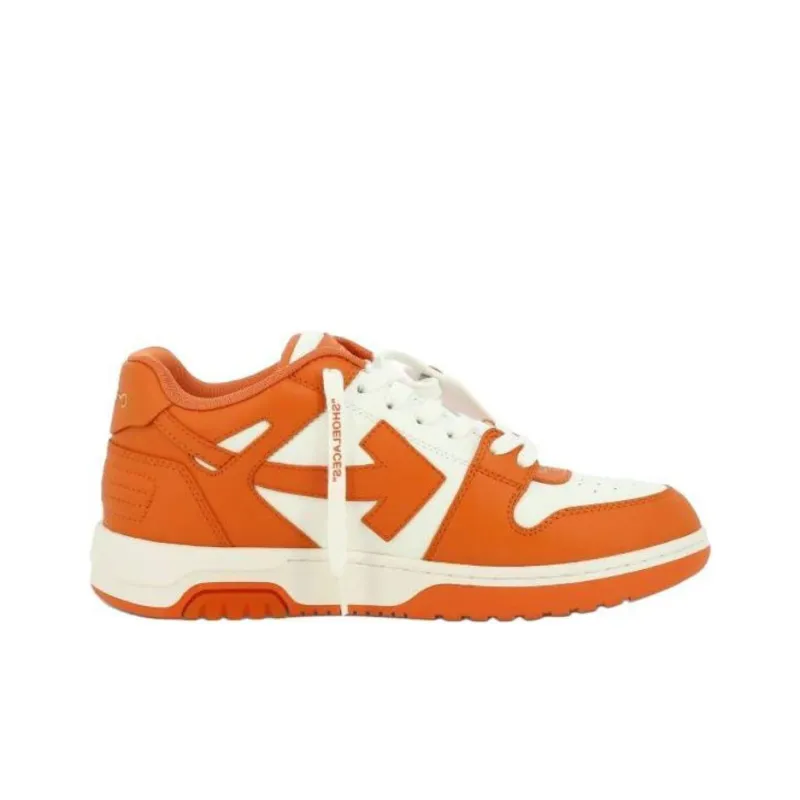OFF WHITE Out Of Office Ooo Low Tops White Orange 2024-1