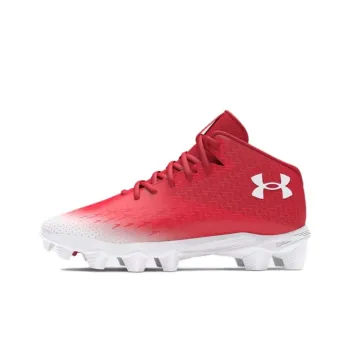 Under Armour Spotlight Franchise 4 Anti Slip Wear Resistant Soccer Shoes Men's Red
