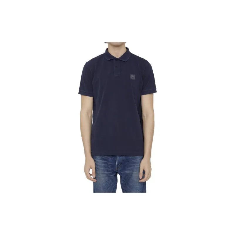 STONE ISLAND Logo patch Polo Shirt-2
