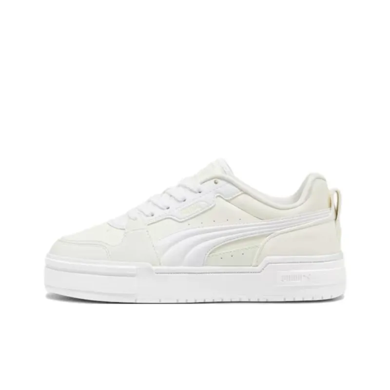 PUMA Ca Pro Anti-Slip Wear-Resistant Low-Top Skateboard Shoes Women's Ecru-0
