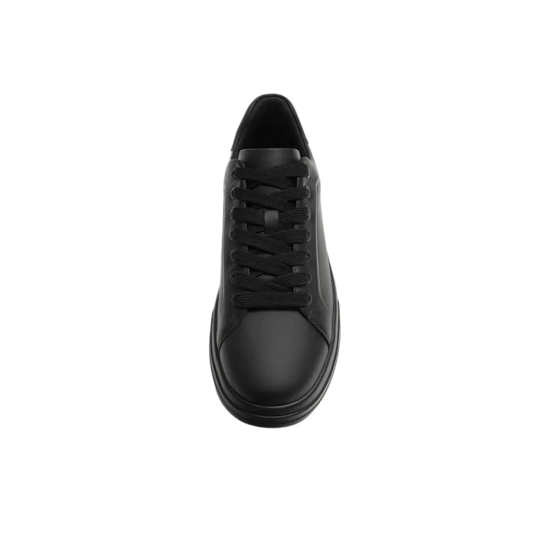 ZARA Slip Resistant Low Top Skateboard Shoes Men's Black-3