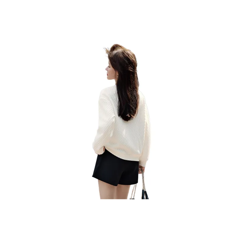 Mo Han Yi Mei FW24 Sweatshirt Women's Raw White-1